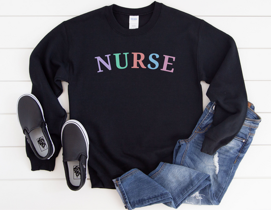 Multi Color Nurse Crewneck