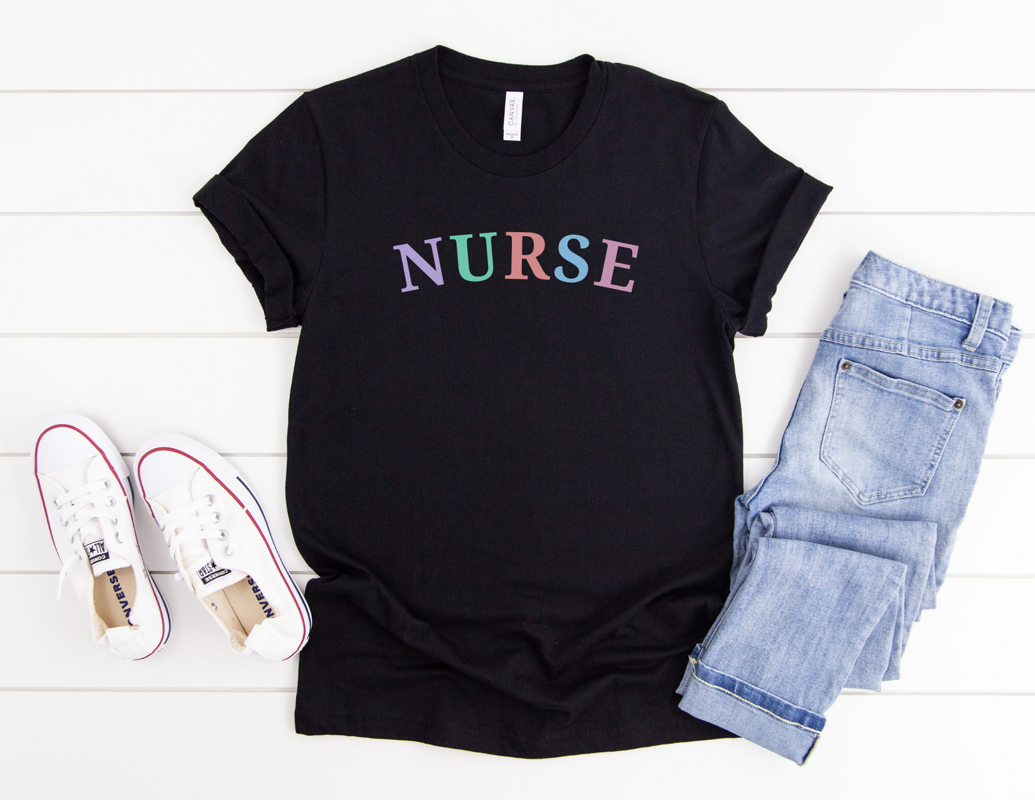 Multi Color Nurse T-Shirt